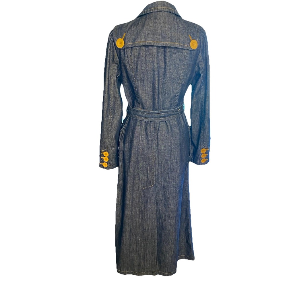 Marc Jacobs Runaway Collection Denim Long Coat Size M Rinse Jean Rare Orig.$428 - Picture 2 of 16